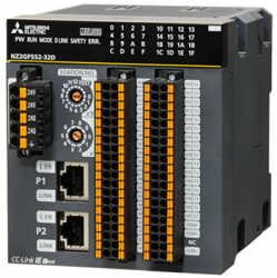 三菱cc-link NZ2GFCF1-32D 32點 DC24V（漏型）輸入，遠程模塊、FCN式